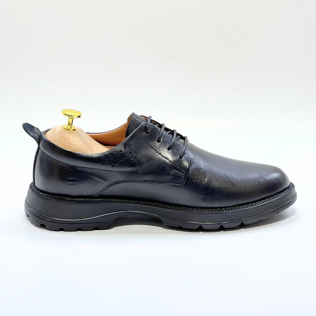 Generic Chaussures Médical Pour Homme 100% NOIR Cuir REF 1028