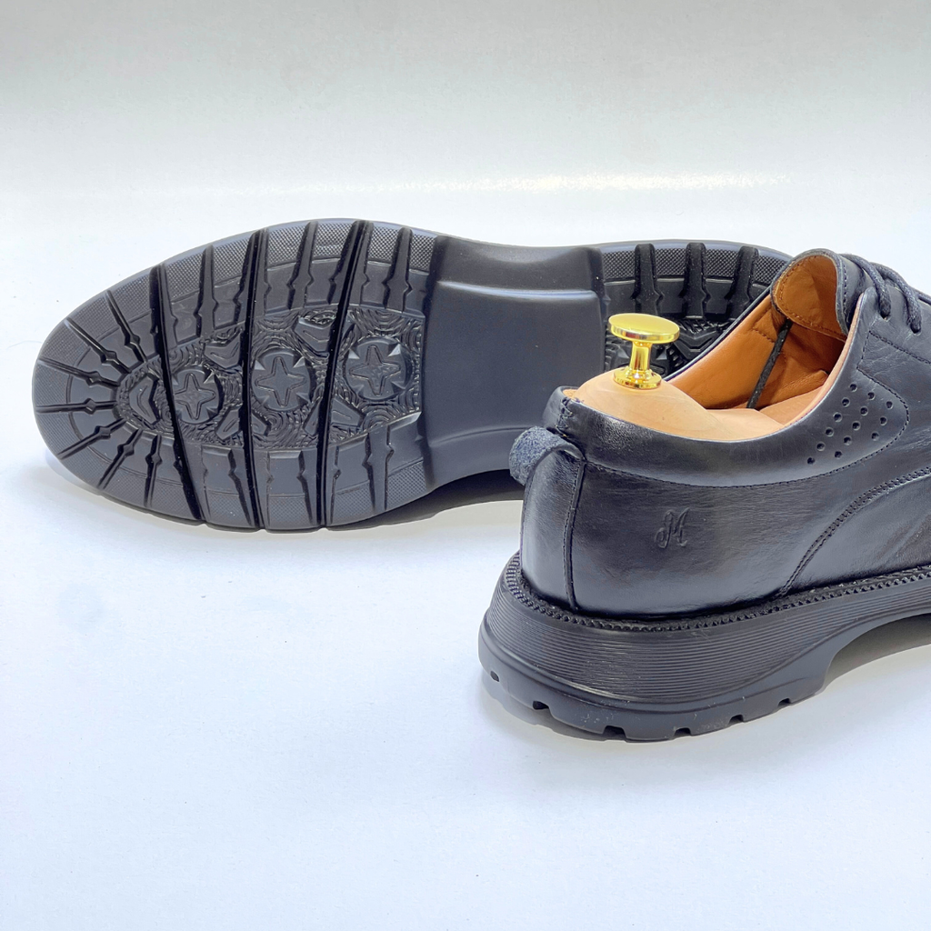 Generic Chaussures Médical Pour Homme 100% Cuir NOIR REF AZ1028