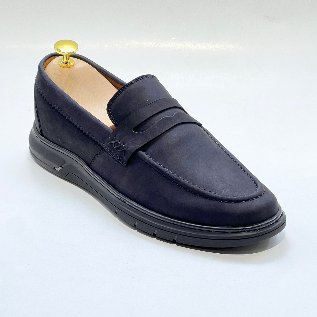 Mocassins Alonzo cuir 100% nubuck NOIR REF AZ643