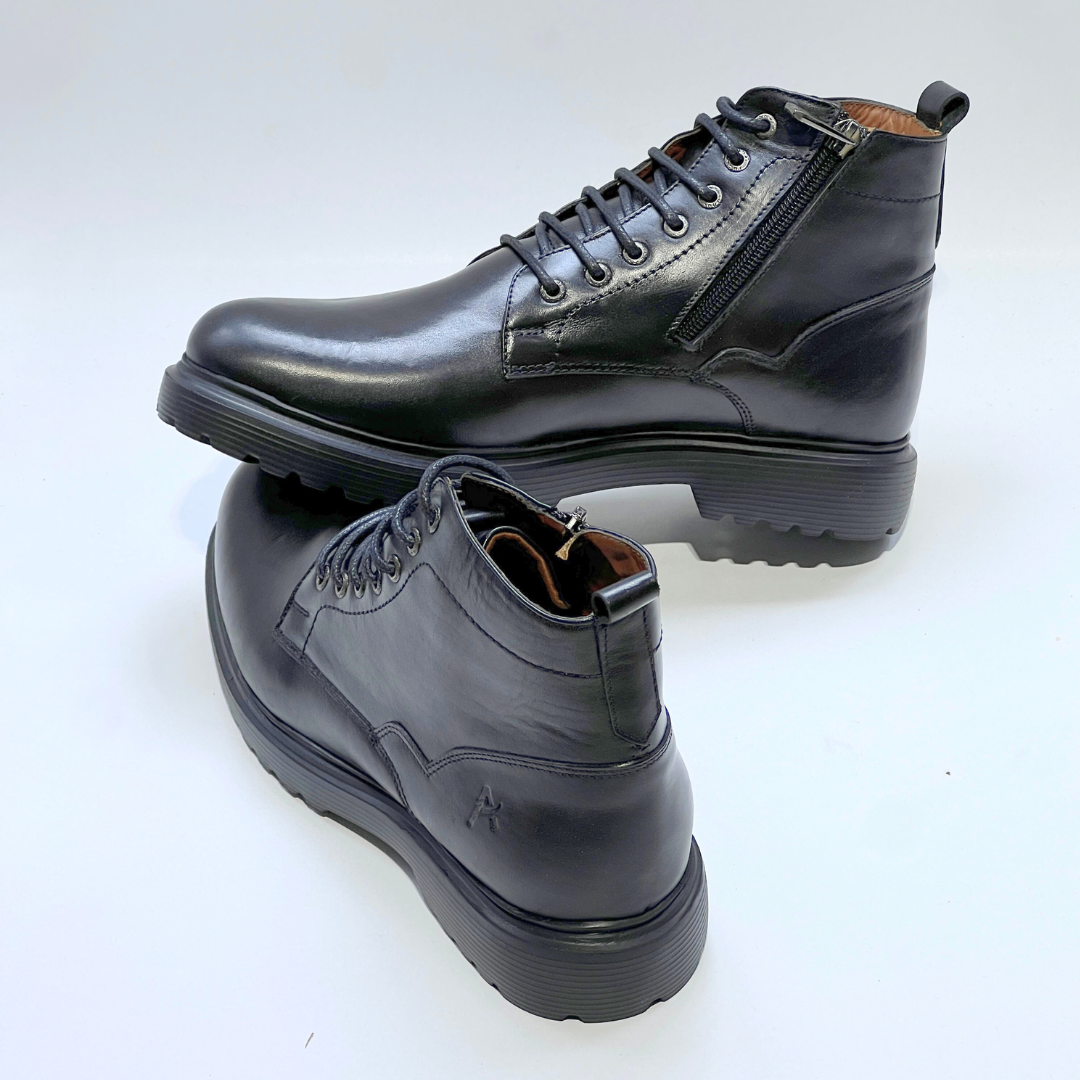 BOOTS RAGAMA - Médical 100% Cuir NOIR REF AZ805