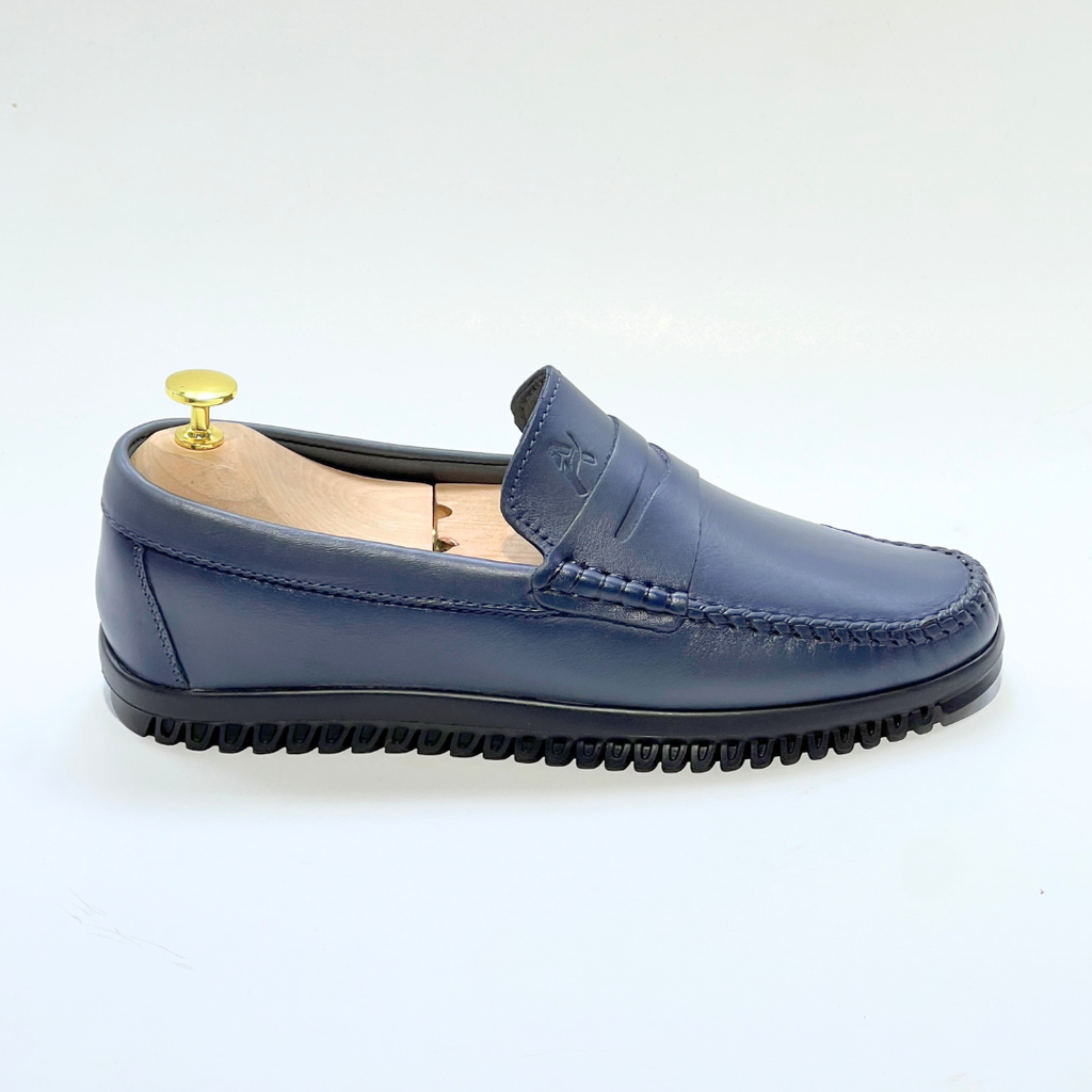 Denver: Mocassin Homme - cuir 100% GRIS REF AZ106
