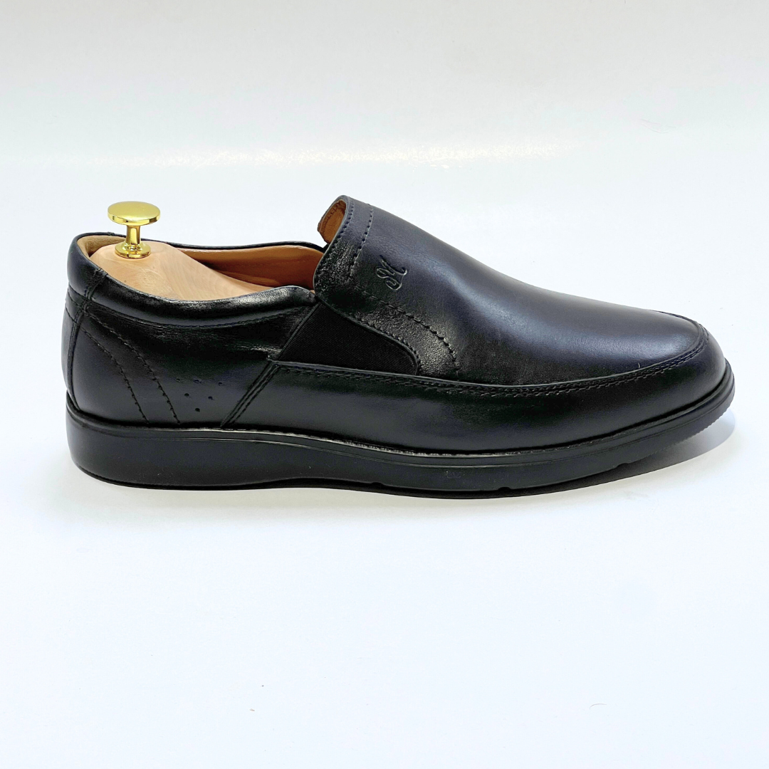 CHAUSSURE Médical 100% Cuir NOIR AZ749