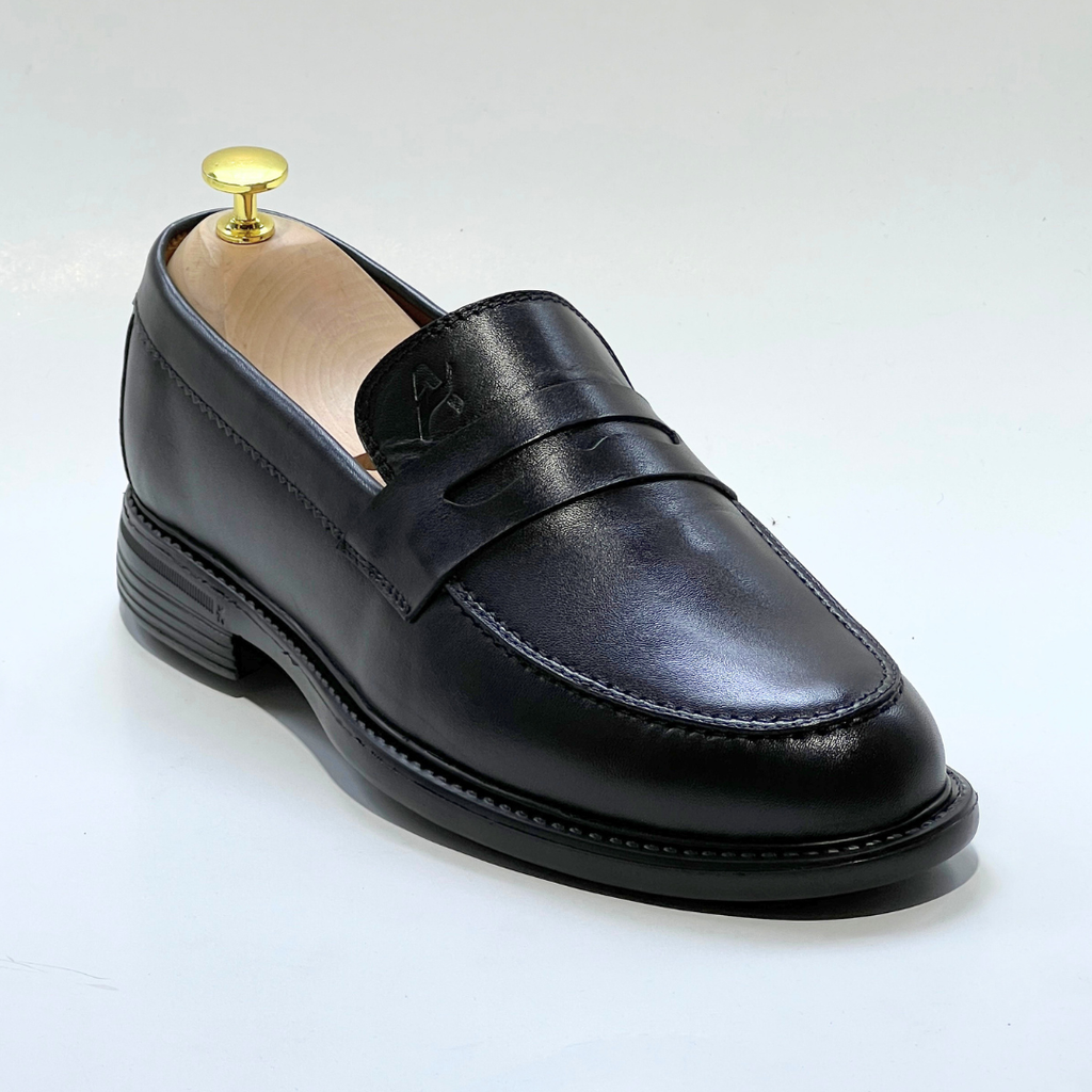 Mocassins Médicales Confortables Respirante 100% CUIR -NOIR- REF 332