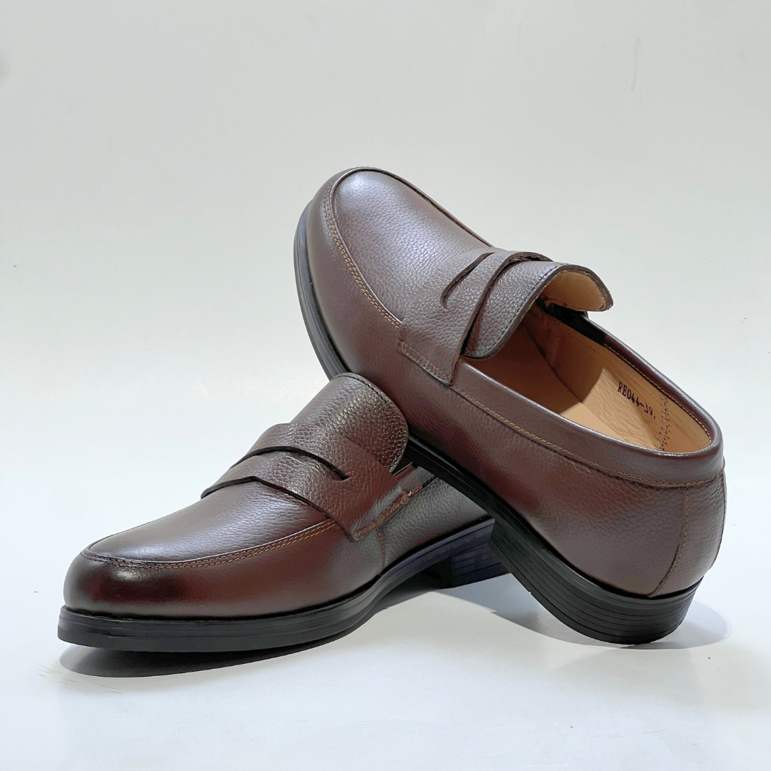 MOCASSIN Taylor en Cuir 100% MARRON REF 043