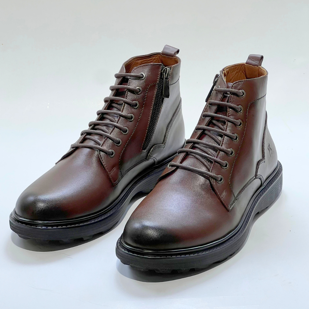 Audrey – Bottines Médicam 100% Cuir En Marron Ref 805