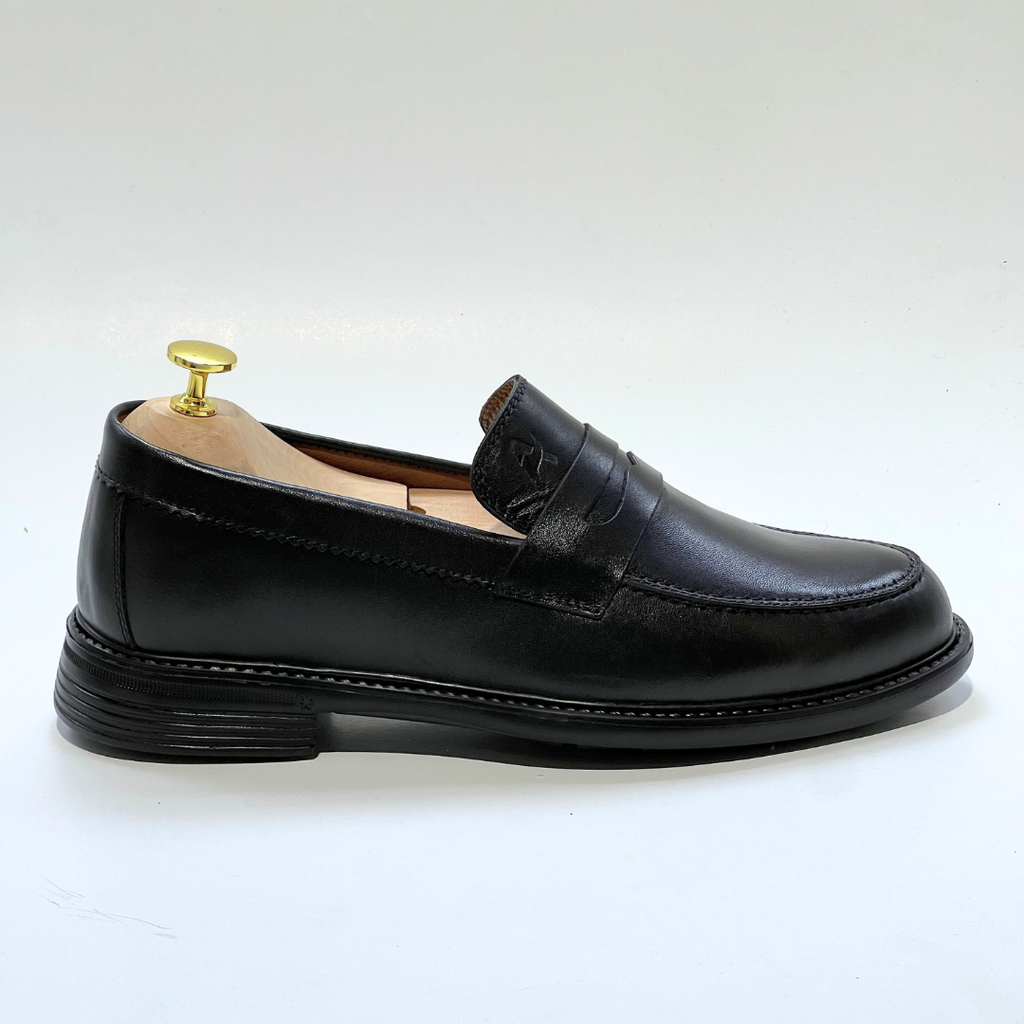 Mocassins Médicales Confortables Respirante 100% CUIR -NOIR- REF 332