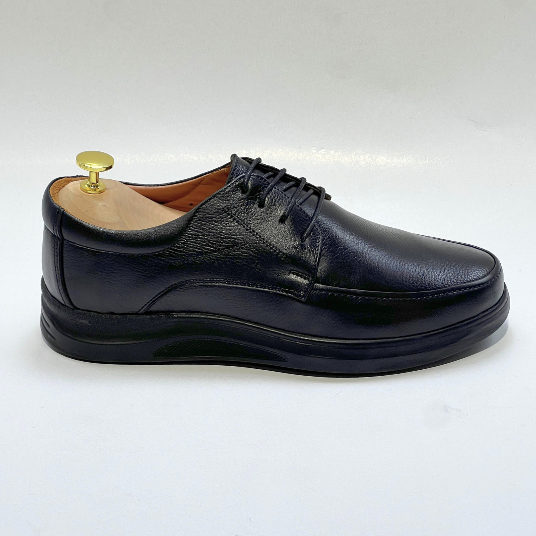 Chaussures Ultra confort en Cuir Noir - az1031