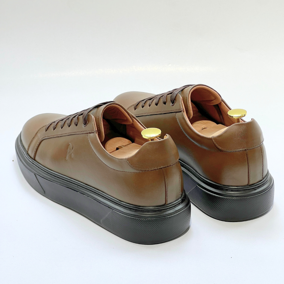 Baletto - SNEAKERS En Cuir Spécialisé tabac REF AZ640