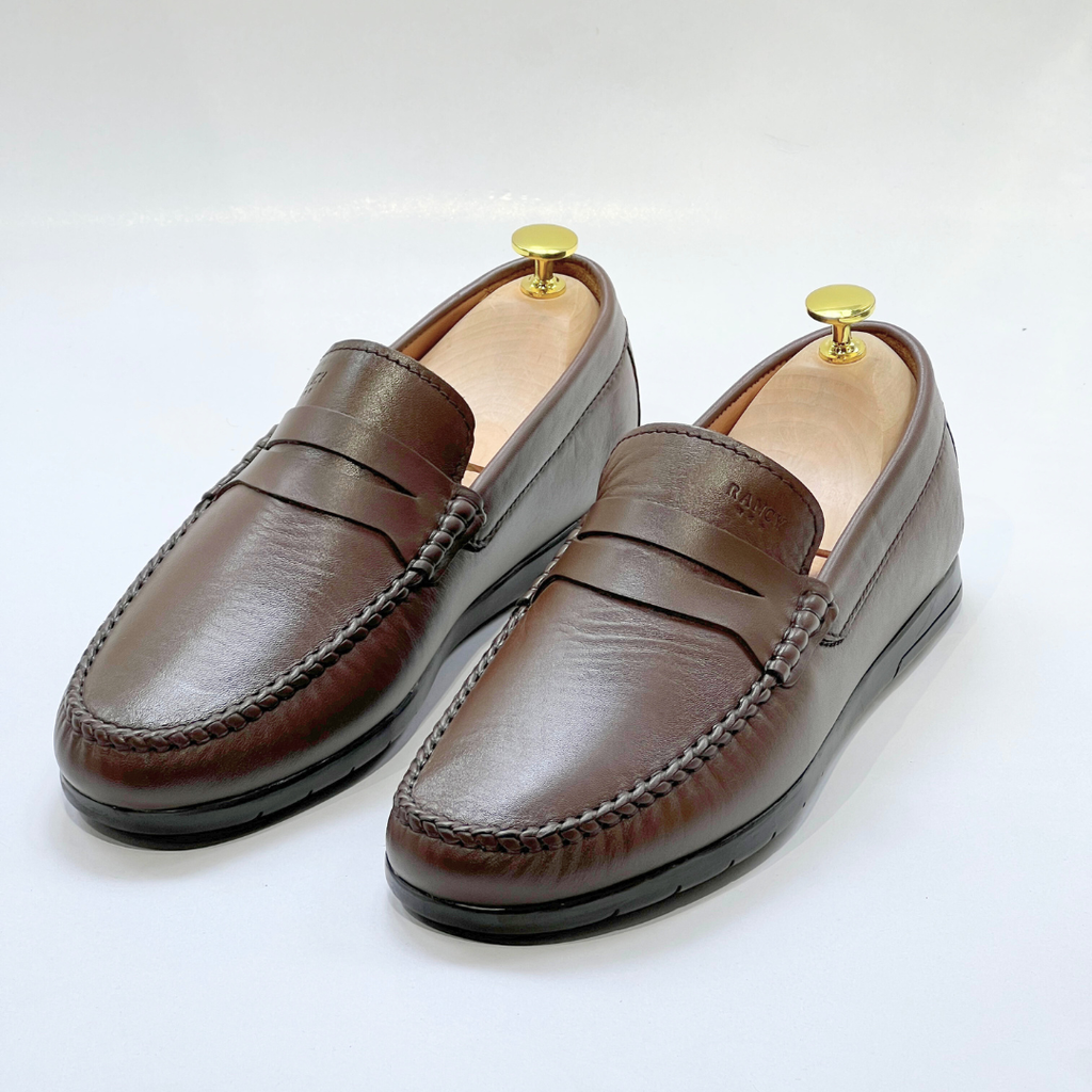Denver: Mocassin Homme Médical - 100% Cuir MARRON - ref 104