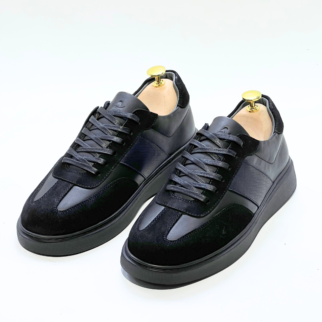 Kairo Basket Homme Cuir Noir Sport REF 645
