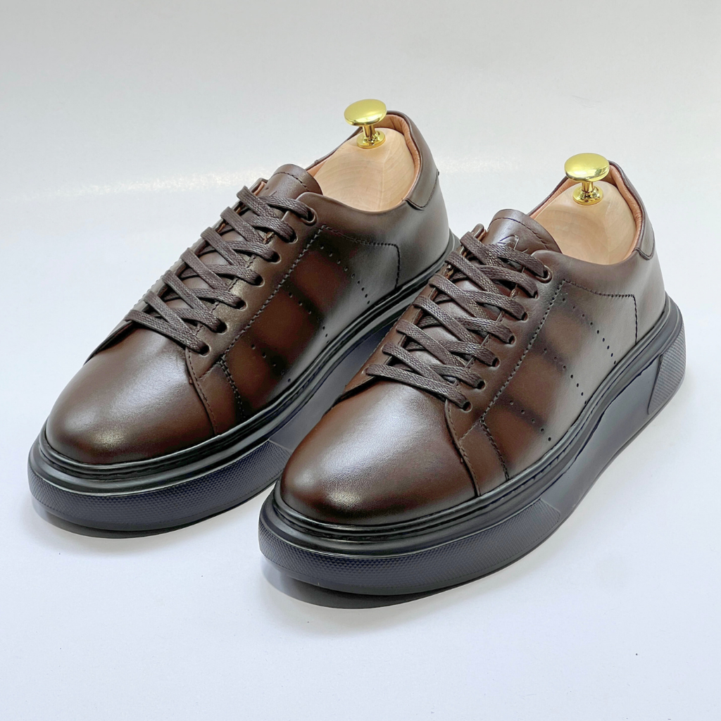 Baletto - SNEAKERS En Cuir Spécialisé MARRON REF AZ641