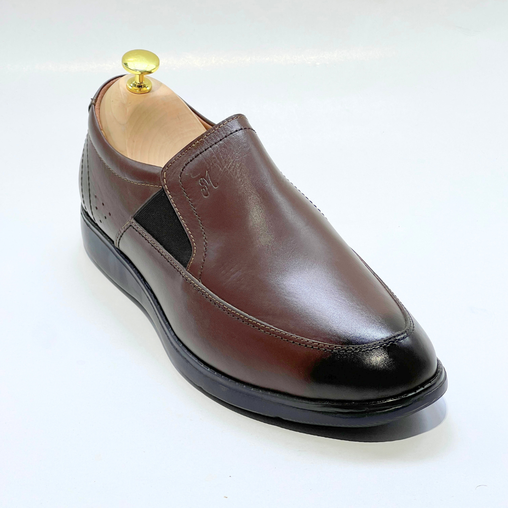 CHAUSSURE Médical 100% Cuir MARRON AZ749