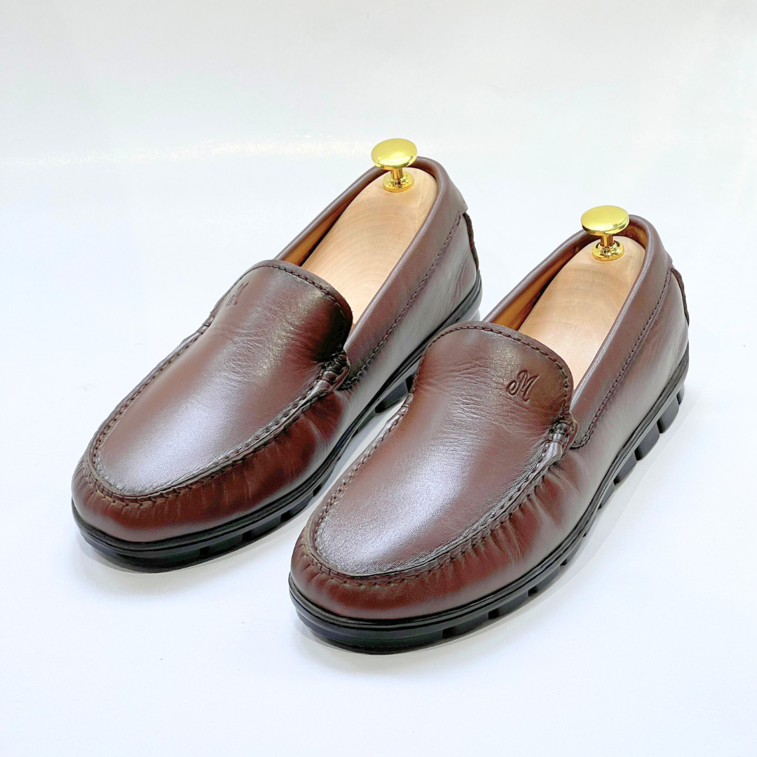 Brighton : Mocassin Homme 100% cuir MARRON -REF 2000