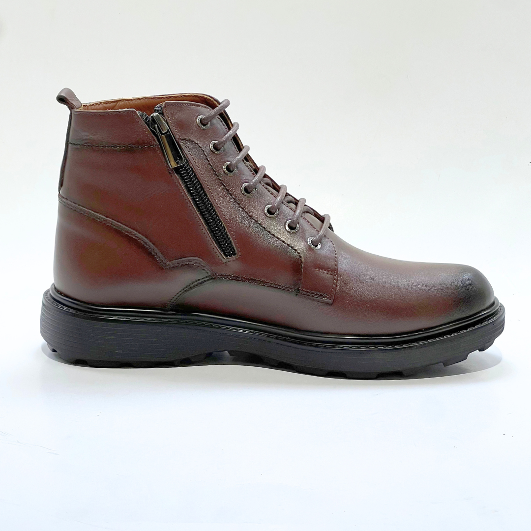 Audrey – Bottines Médicam 100% Cuir En Marron Ref 805