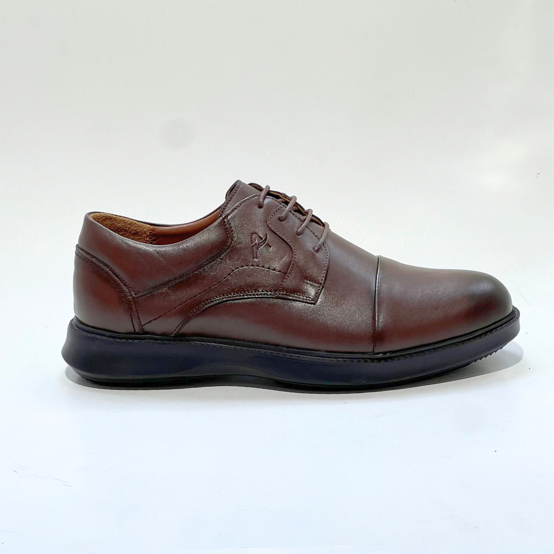 CHAUSSURES Médical 100% EN CUIR VÈRITABLES MARRON Ref 051