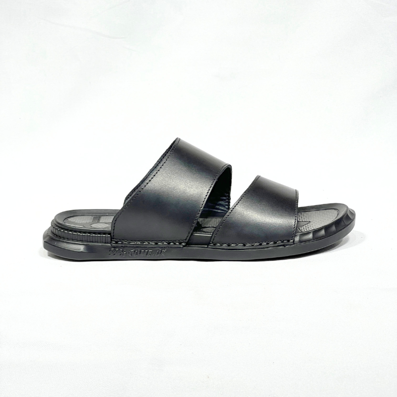 SANDALE MEDICAL EN CUIR 100% EN NOIR REF 218