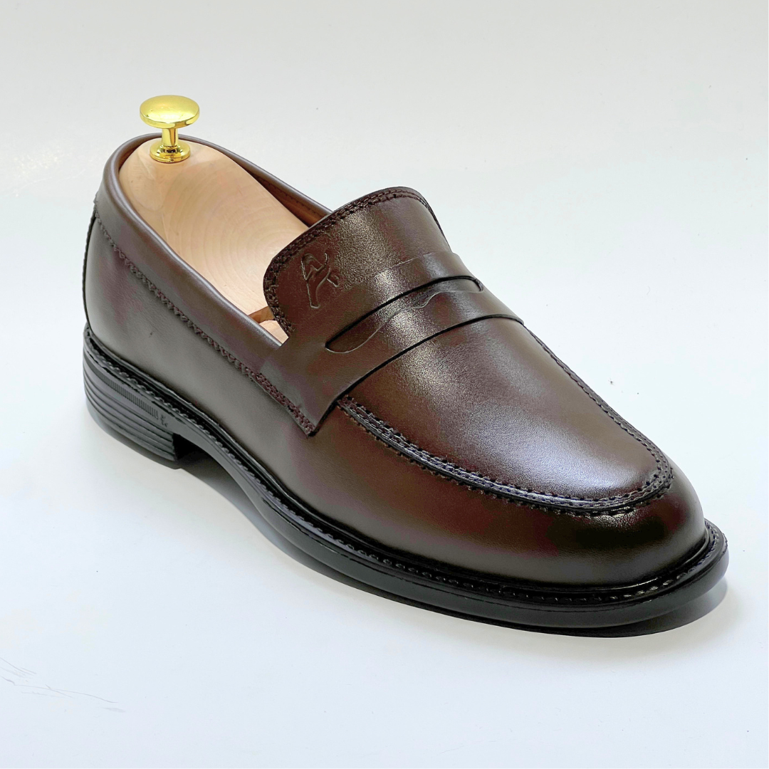 Mocassins Médicales Confortables Respirante 100% CUIR -MARRON- REF 332