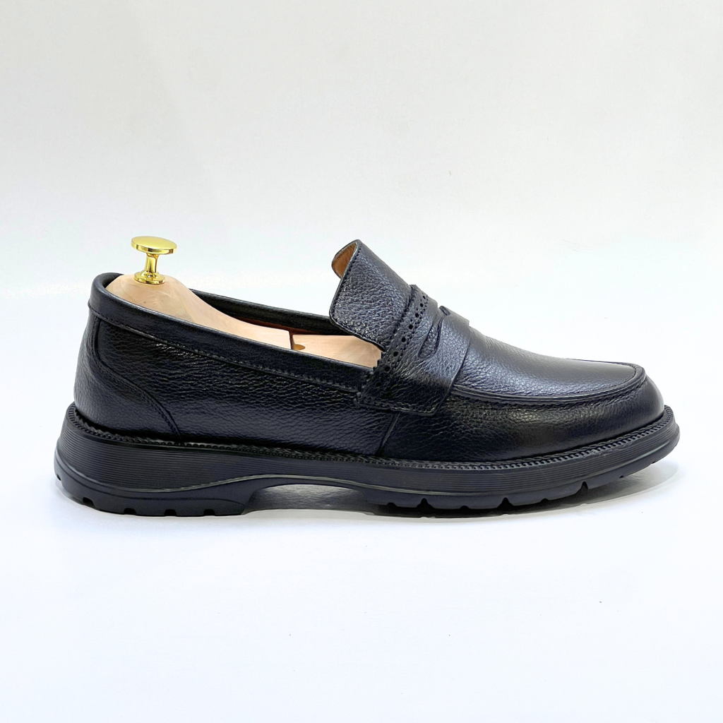 Mocassim Gravata Floater Ricardo Almeida Médical En Cuir 100% NOIR REF 1034