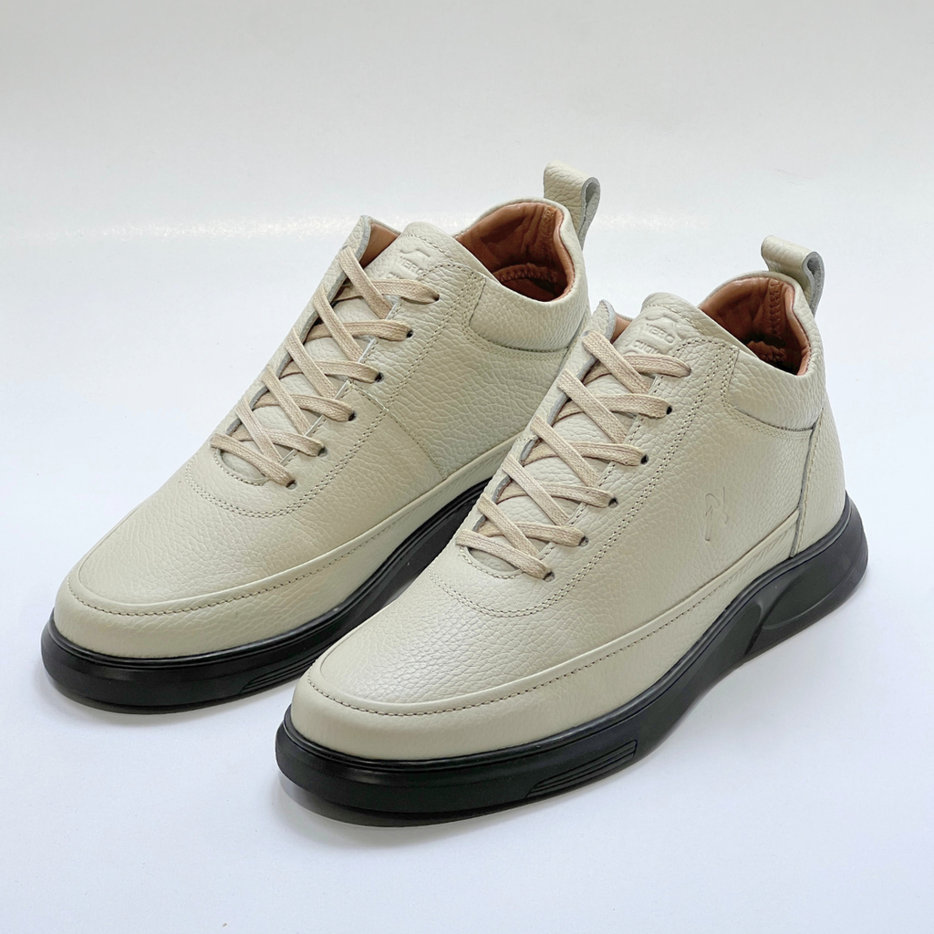 Demi - Bottine Médical 100% Cuir BEIGE  REF 609