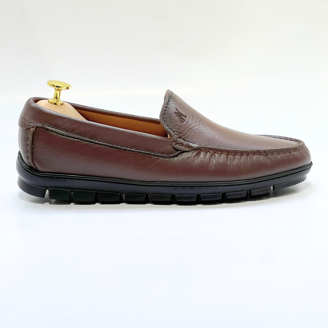 Brighton : Mocassin Homme 100% cuir MARRON -REF 2000