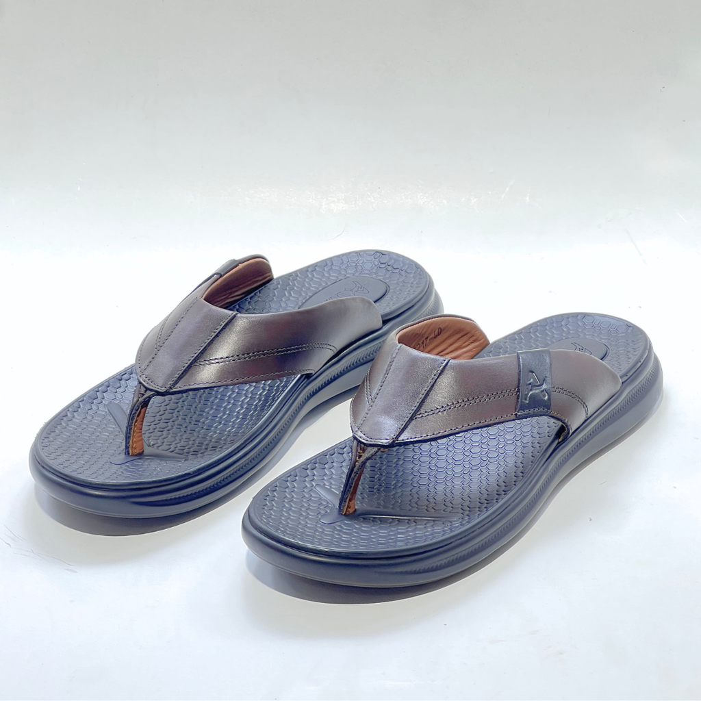 SANDAL HOMMES MEDICAL EVA 100% CUIR EN MARRON REF 2117
