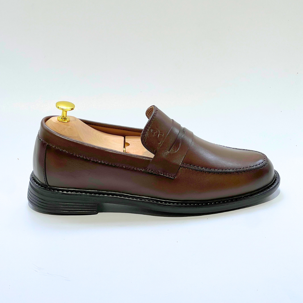 Mocassins Médicales Confortables Respirante 100% CUIR -MARRON- REF 332