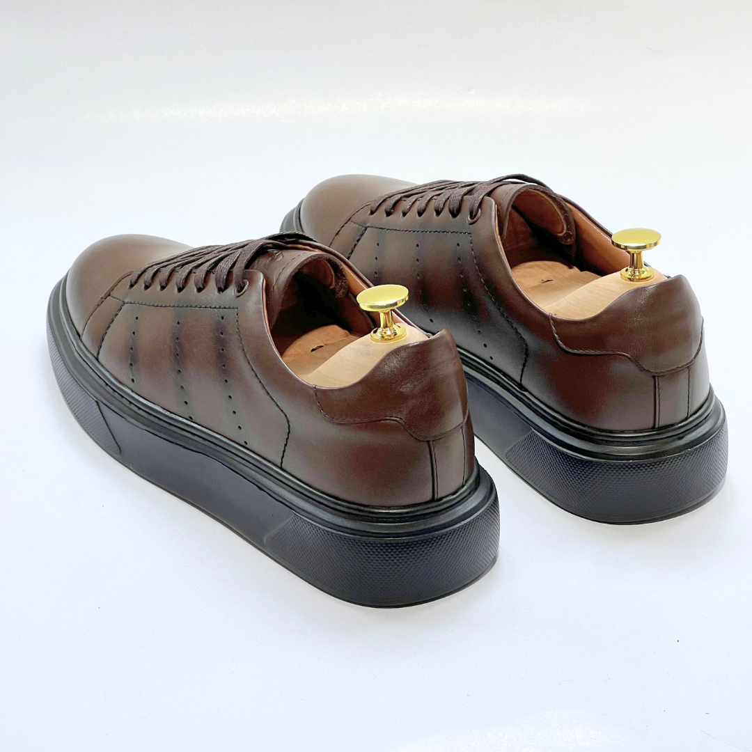 Baletto - SNEAKERS En Cuir Spécialisé MARRON REF AZ641