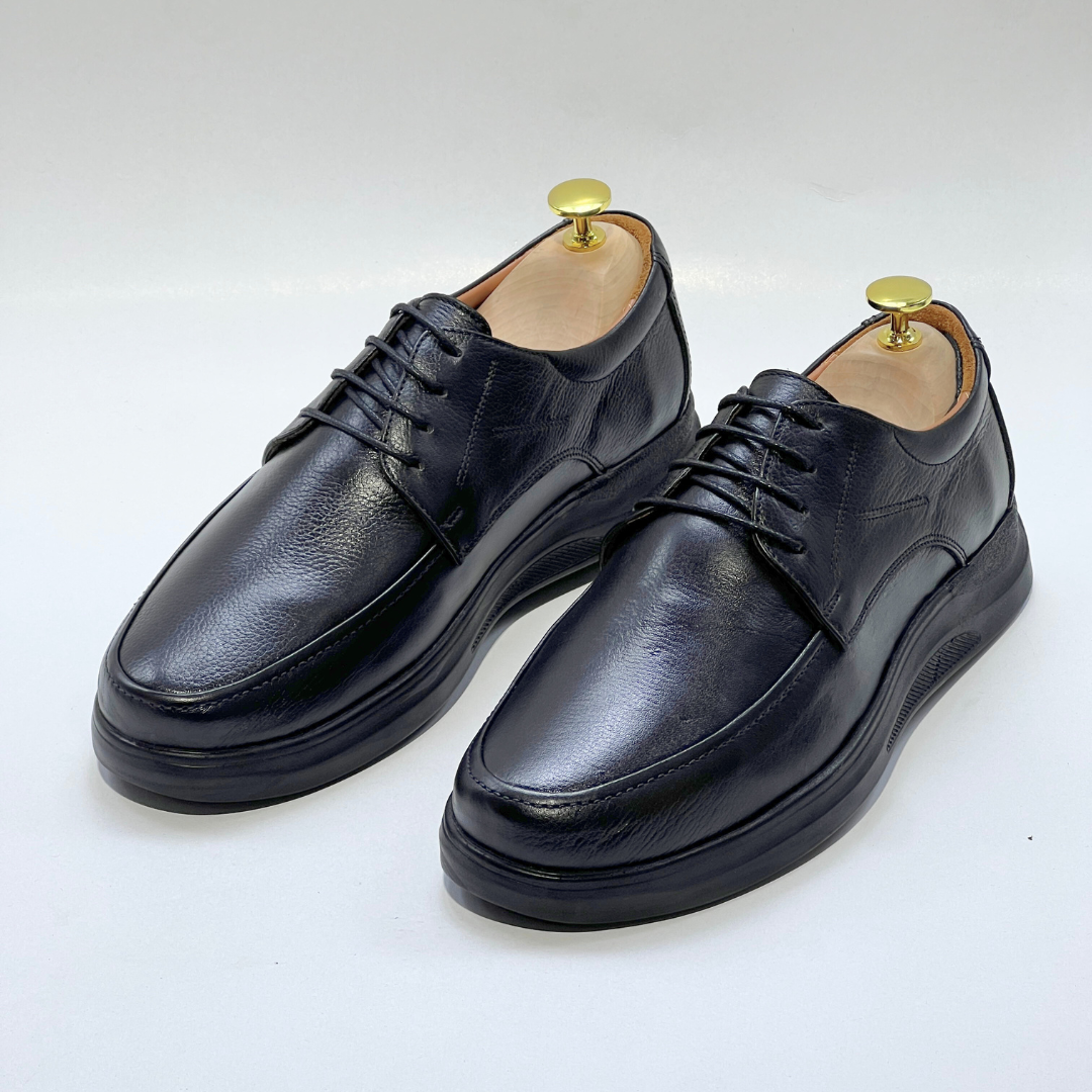 Chaussures Ultra confort en Cuir Noir - az1031