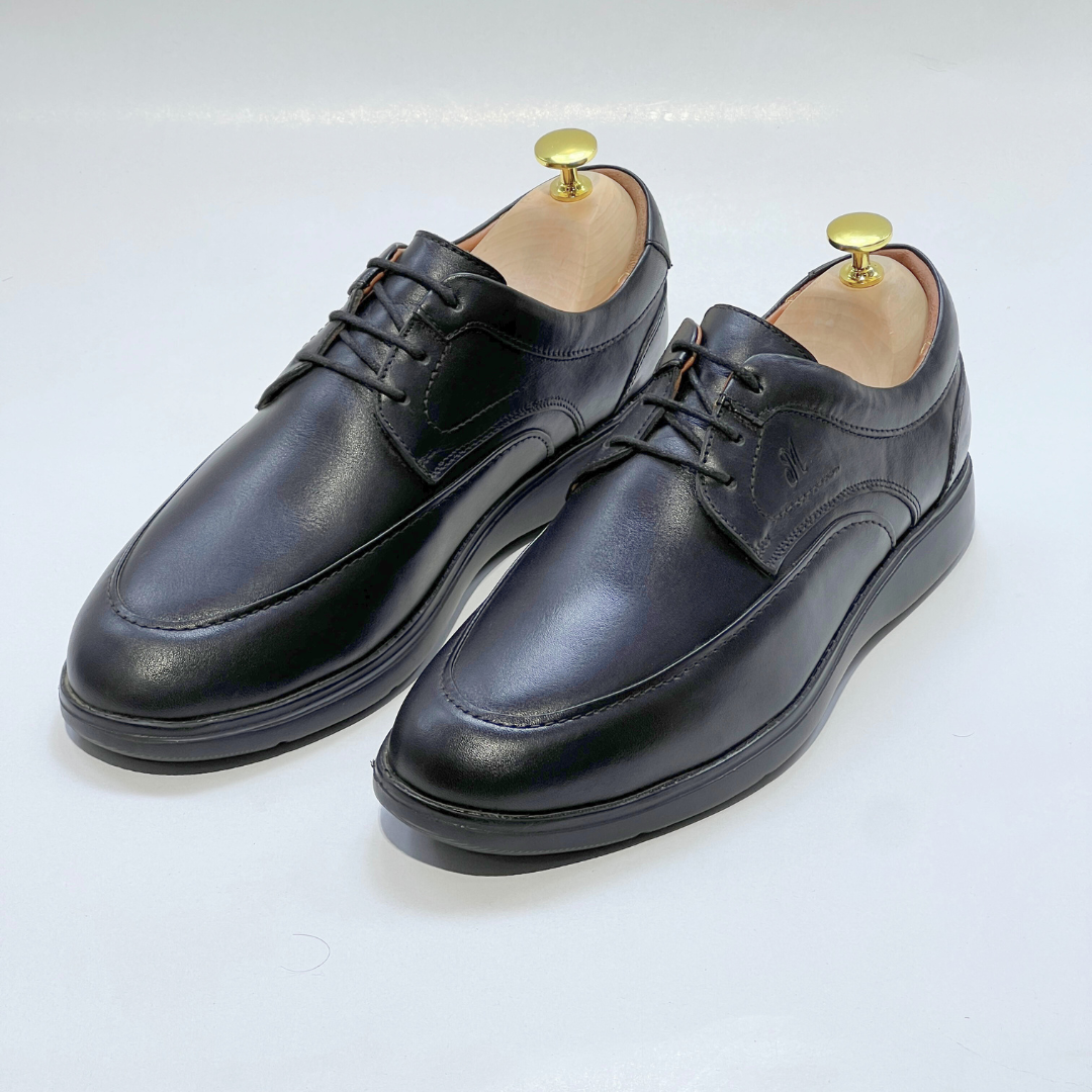 CHAUSSURE Médical 100% Cuir NOIR AZ502