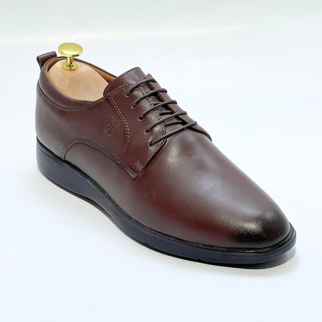 CHAUSSURE Médical 100% Cuir marron AZ1006