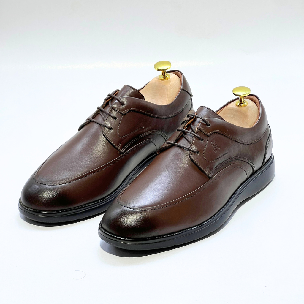 CHAUSSURE Médical 100% Cuir MARRON AZ502